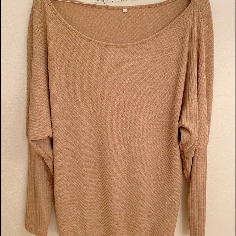 Oversized larger off the shoulder sweater